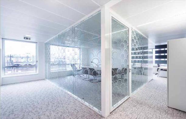 cloison modulaire avec impression