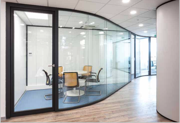 cloison modulaire arrondie
