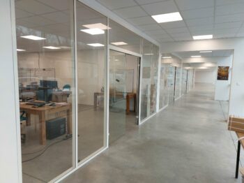 cloison modulaire par la miroiterie du sus ouest